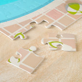 Schwimmbad Typ auf tropischen Sommerurlaub am Stra Puzzle (Seite)