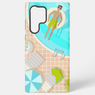 Schwimmbad Typ auf tropischen Sommerurlaub am Stra Samsung Galaxy Hülle