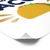 Schwimmbad und Tacos Schwimmer Lover Fotodruck (Ecke)