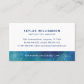 Schwimmbad und Wellness-Center Visitenkarte (Rückseite)