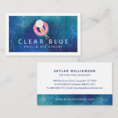 Schwimmbad und Wellness-Center Visitenkarte (Vorne/Hinten)