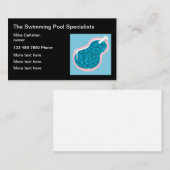 Schwimmbad-Unternehmer Visitenkarte (Vorne/Hinten)