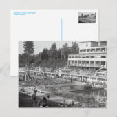 Schwimmbad, Vintag Postkarte (Vorne/Hinten)