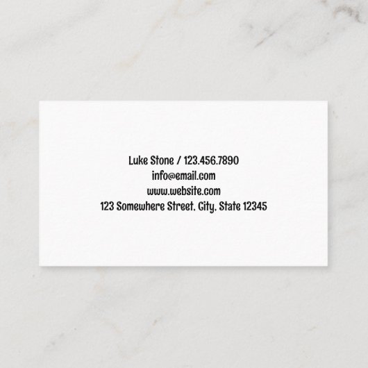 Schwimmbad Visitenkarte (Rückseite)