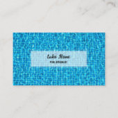 Schwimmbad Visitenkarte (Vorderseite)