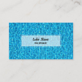 Schwimmbad Visitenkarte