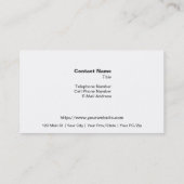 Schwimmbad Visitenkarte (Rückseite)