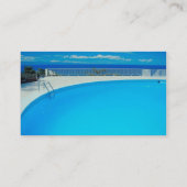 Schwimmbad-Visitenkarte Visitenkarte (Rückseite)