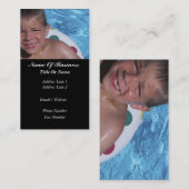 Schwimmbad-Visitenkarte Visitenkarte (Vorne/Hinten)