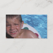 Schwimmbad-Visitenkarte Visitenkarte (Rückseite)