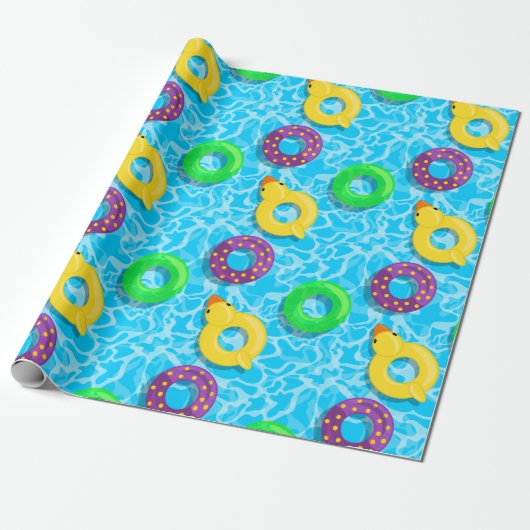Schwimmbad voll geschenkpapier (Ungerollt)