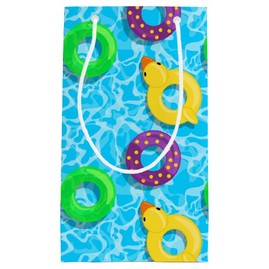 Schwimmbad voll kleine geschenktüte (Vorderseite)