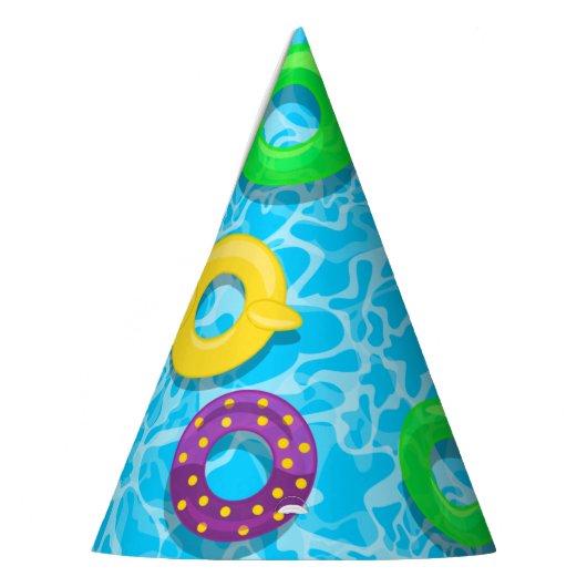 Schwimmbad voll partyhütchen (Links)