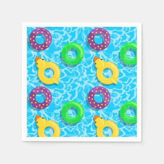 Schwimmbad voll serviette (Vorderseite)