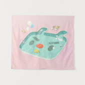 Schwimmbad Wandteppich (Vorderseite (Horizontal))