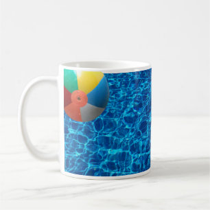 Schwimmbad Wasser, Beach Ball Tasse