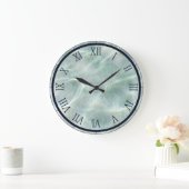 Schwimmbad Wasser Große Wanduhr (Zuhause)
