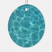 Schwimmbad Wasser Keramik Ornament (Links)