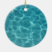 Schwimmbad Wasser Keramik Ornament (Hinten)
