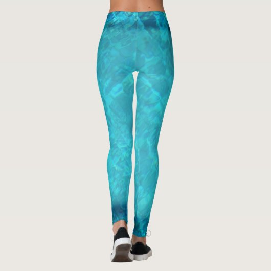 Schwimmbad Wasser Leggings (Rückseite)