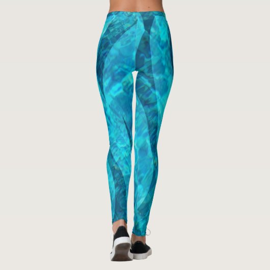 Schwimmbad Wasser Leggings (Rückseite)