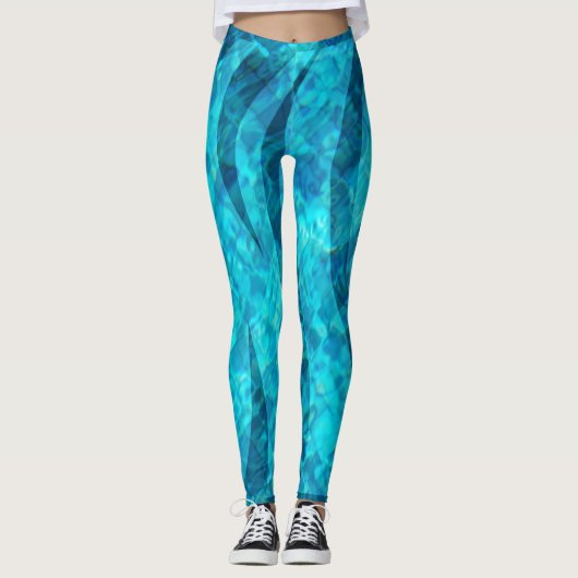 Schwimmbad Wasser Leggings (Vorderseite)