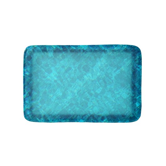 Schwimmbad Wasser mit Grenzen Badematte (Vorderseite)