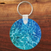 Schwimmbad Wasser Schlüsselanhänger (Rückseite)