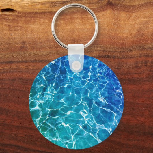Schwimmbad Wasser Schlüsselanhänger (Vorderseite)
