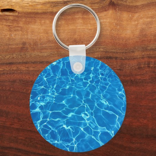 Schwimmbad Wasser Schlüsselanhänger (Rückseite)
