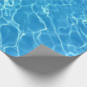 Schwimmbad Wasser schwimmen Party Geschenkpapier (Ecke)