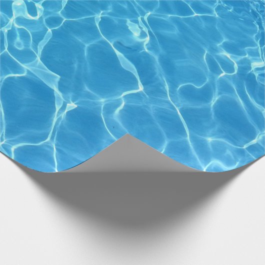Schwimmbad Wasser schwimmen Party Geschenkpapier (Ecke)