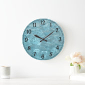 Schwimmbad Wasser - Sommerspass Abstrakt Große Wanduhr (Zuhause)
