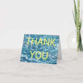 Schwimmbad Wasser Vielen Dank Dankeskarte