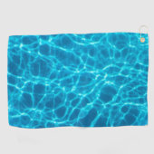 Schwimmbad Wasser. Wasser zerreißen. Sun Reflektio Golfhandtuch (Horizontal)