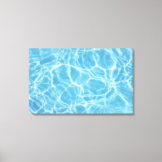 Schwimmbad Wassergeätzte Leinwand drucksvoll (Vorderseite)