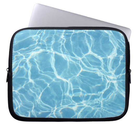 Schwimmbad Wasserklapfschale Laptopschutzhülle (Vorderseite)