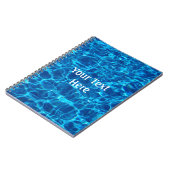 Schwimmbad WasserNotebook Notizblock (Linke Seite)