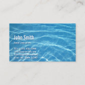 Schwimmbad Water Swim Instructor Business Card Visitenkarte (Vorderseite)