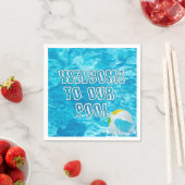 Schwimmbad Willkommen Napkins Serviette (Beispiel)