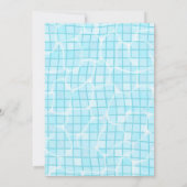 Schwimmbadantrieb in Party Einladung (Rückseite)