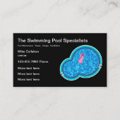 Schwimmbadauftragnehmer und -service visitenkarte (Vorderseite)