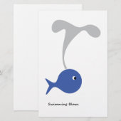 Schwimmbäder cool und einzigartig Design Briefpapier (Vorne/Hinten)