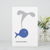 Schwimmbäder cool und einzigartig Design Briefpapier (Stehend Vorderseite)