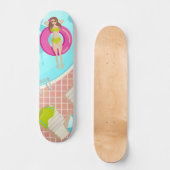 Schwimmbäder im Bikini Sommer Skateboard (Vorderseite)