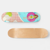 Schwimmbäder im Bikini Sommer Skateboard (Horizontal)