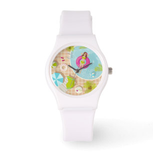 Schwimmbäder in Bikini Sommerstrand Armbanduhr