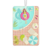 Schwimmbäder in Bikini Sommerstrand Autolufterfrischer (Rückseite)