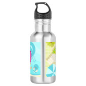 Schwimmbäder in Bikini Sommerstrand Edelstahlflasche (Rückseite)