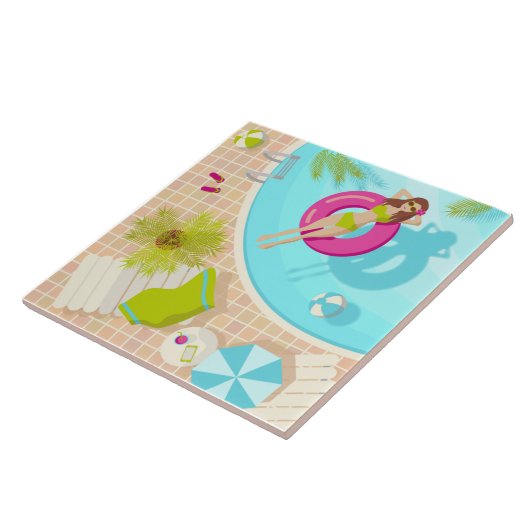 Schwimmbäder in Bikini Sommerstrand Fliese (Seite)